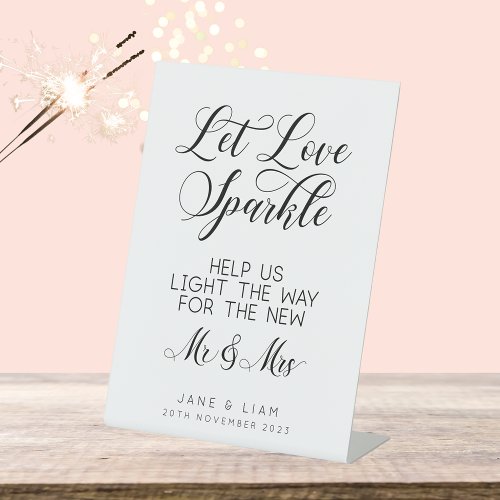 Let Love Sparkle Wedding Sparkler Sign
