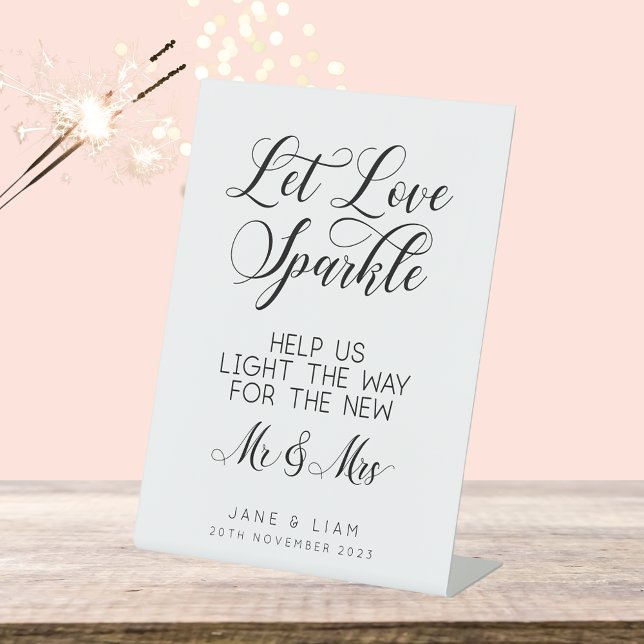 Let Love Sparkle, Wedding Sparkler Sign (Creator Uploaded)