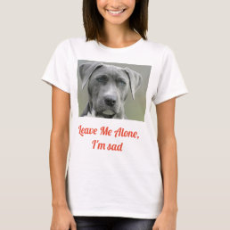 let me alone, Dog t-shirt