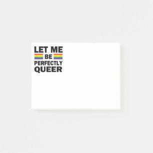 Let Me Be Perfectly Queer Post-it Notes