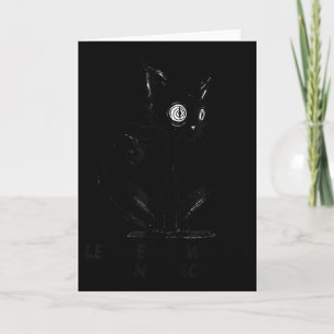 Let Me Be Weird In Peace Black Cat Graphic Card