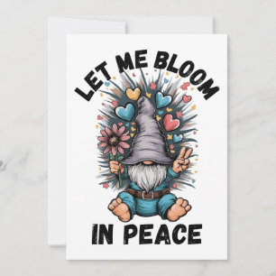 Let Me Bloom In Peace Invitation