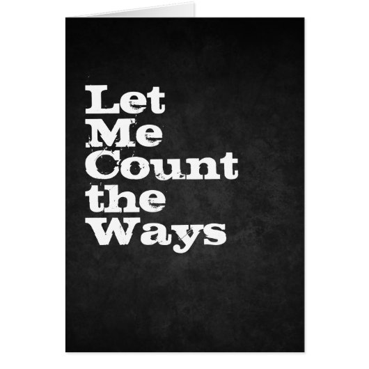 let me count the ways cards (Front)