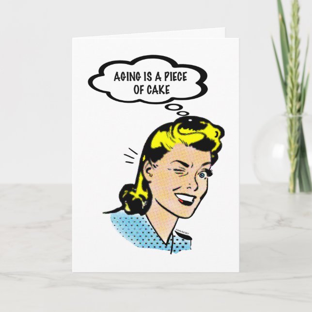 Let Me Eat Cake Birthday Card (Front)