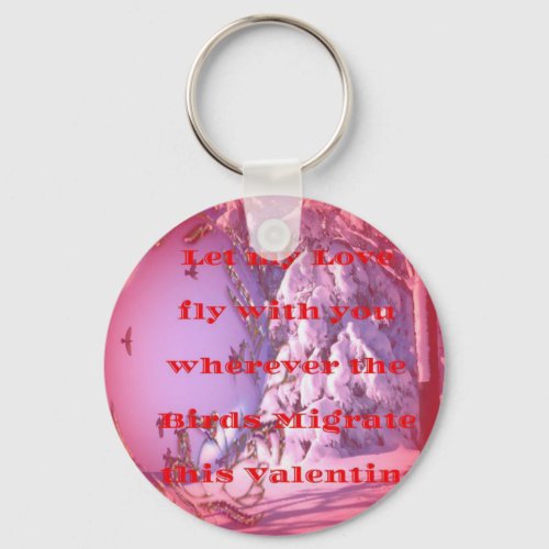 Let me fly with you to valentinepng keychain