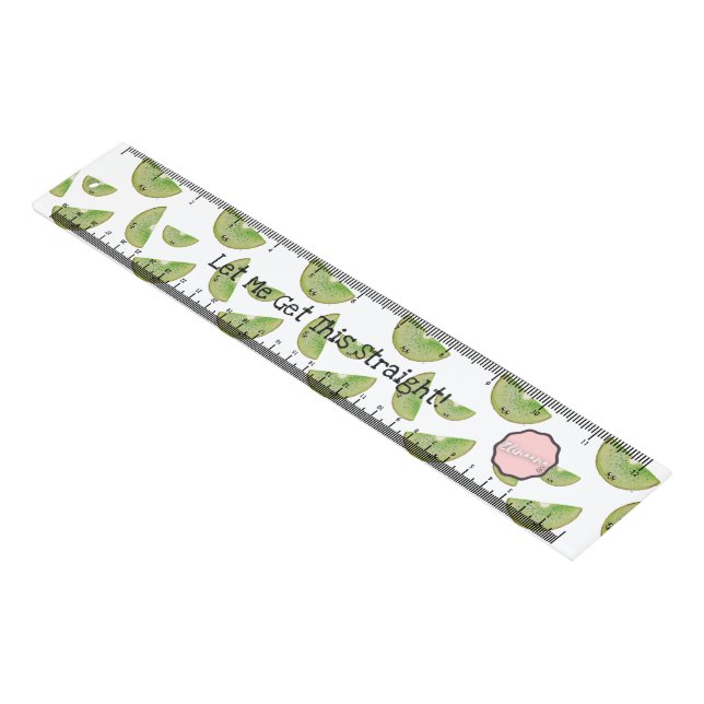 Let Me Get This Straight, Kawaii Kiwi Ruler (Angled)