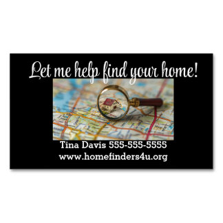 "Let me help..." Realtor Business Card Magnet