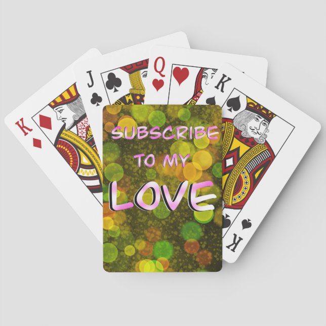 Let me love you  poker cards (Back)