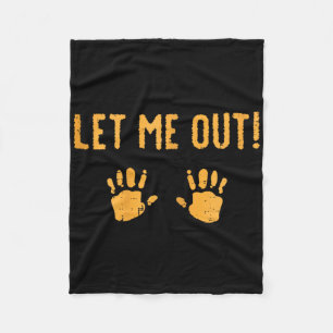 Let Me Out Baby Halloween Costume  Fleece Blanket