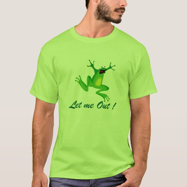Let me Out cartoon Mens Quality T shirt (Front)