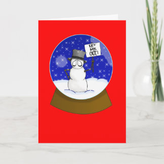 Let Me Out Holiday Card