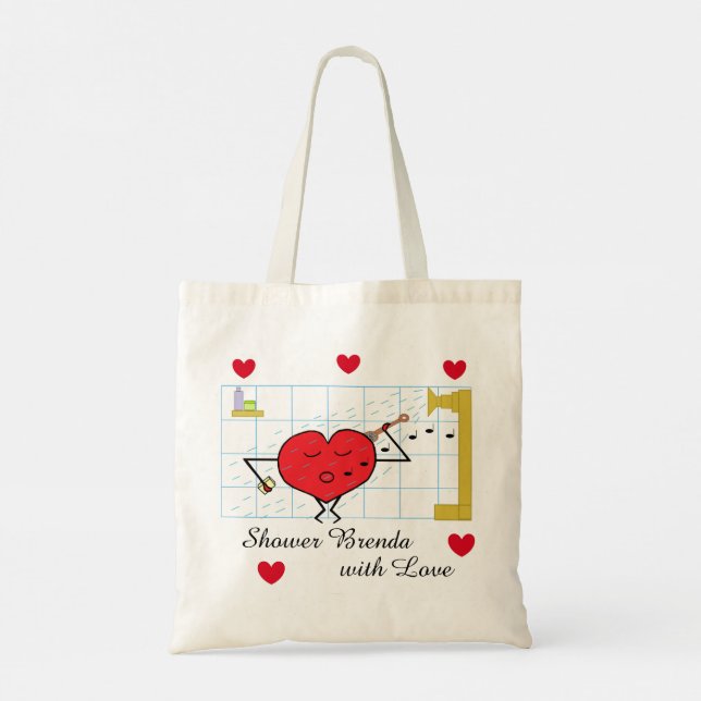 Let Me Shower You with Love: Budget Tote Bag (Back)