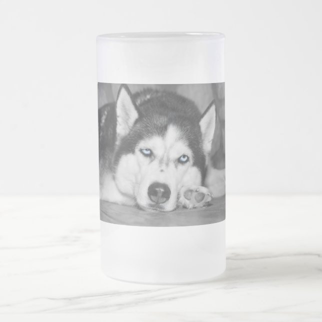 Let Me Sleep Please Frosted Glass Beer Mug (Center)