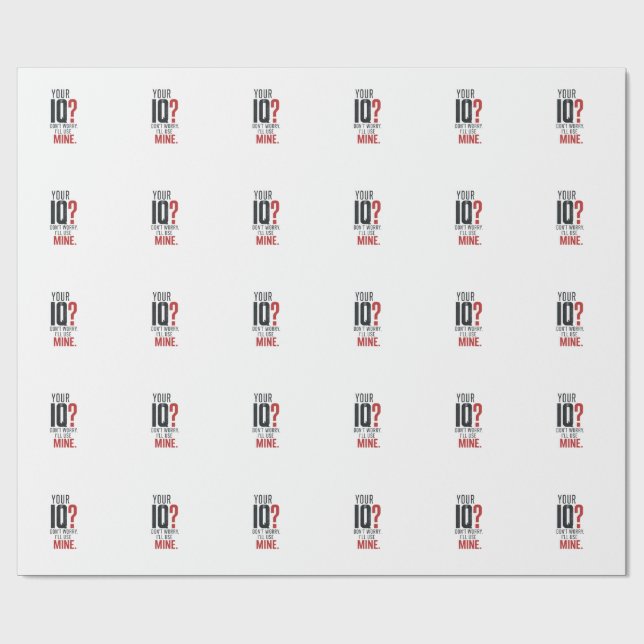 LET ME THINK WRAPPING PAPER (Flat)