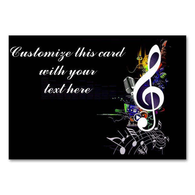 Let Music Live,Celebration_ Table Number (Back)