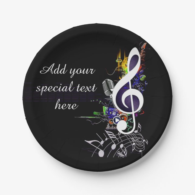 Let music live,Jam on_ Paper Plates (Front)