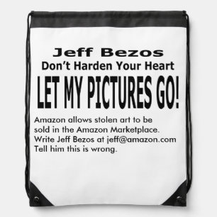 Let My Pictures Go! Drawstring Bag