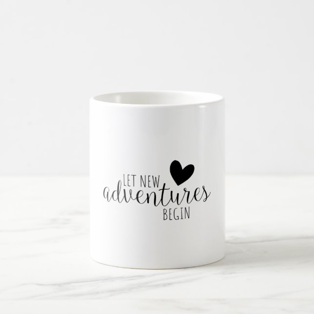 Let New Adventures Begin Coffee Mug (Center)