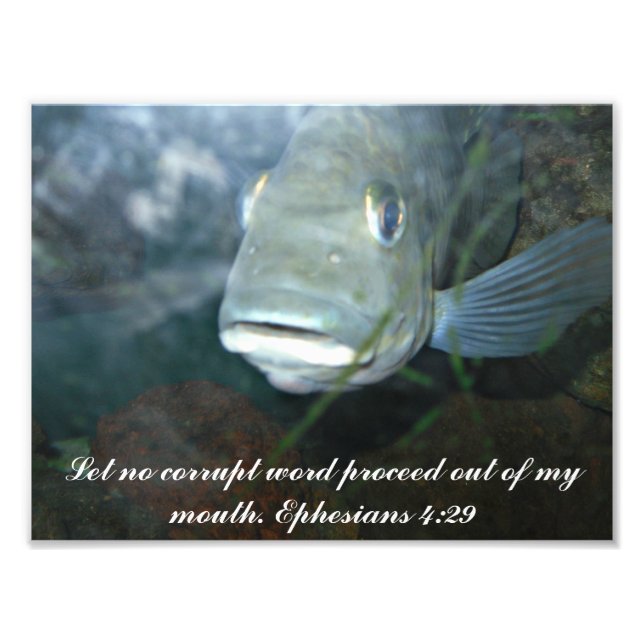 Let no corrupt word photo print (Front)