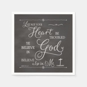 Let Not Your Heart Be Troubled Paper Napkins