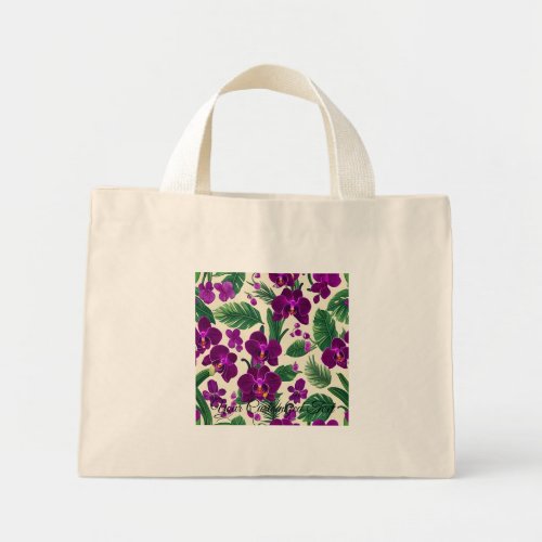 Let Orchid Flowers Blossom in Your Life Mini Tote Bag