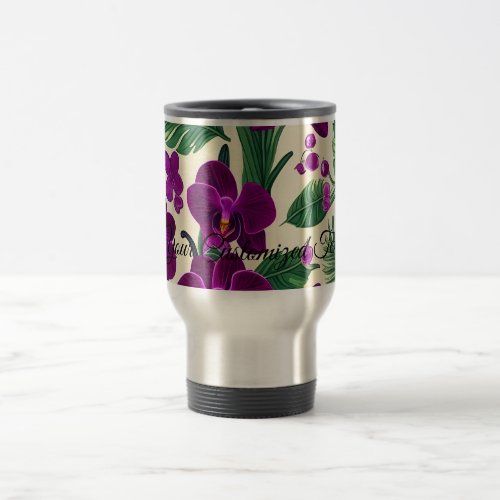 Let Orchid Flowers Blossom in Your Life Travel Mug
