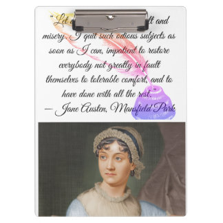 “Let other pens dwell on" Jane Austen quote Clipboard