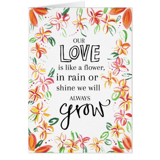 Let our LOVE grow Cards (Front)