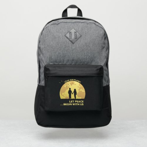 Let Peace Begin with Us  Port Authority Backpack