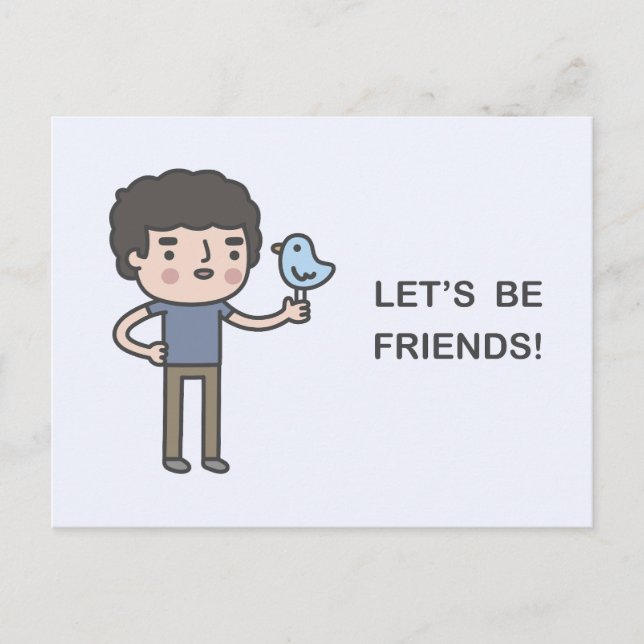 Let’s Be Friends! Postcard (Front)