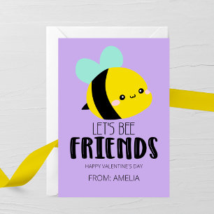 Let’s Bee Friends Kids Valentine Card