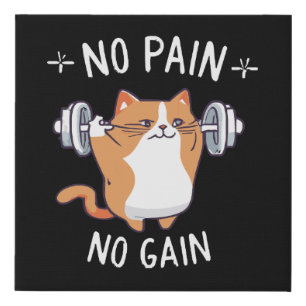 Let s Build Some Muscle! Gym Time! Faux Canvas Print