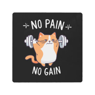 Let s Build Some Muscle! Gym Time! Metal Print