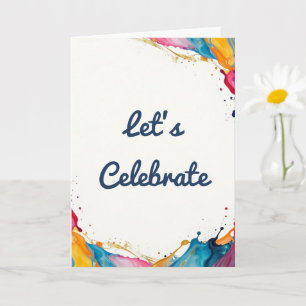 Let’s Celebrate Greeting Card 