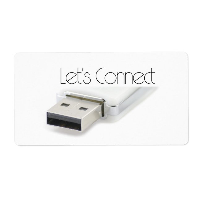 Let’s connect USB Label (Front)