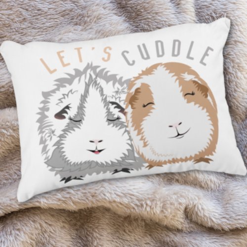 Lets Cuddle Guinea Pig Accent Pillow