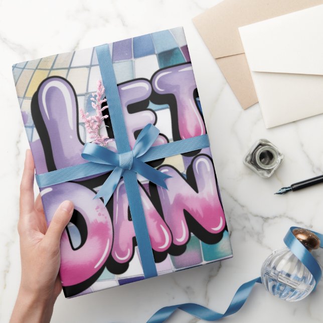 Let’s Dance Birthday Party Bash Wrapping Paper (Gifting)