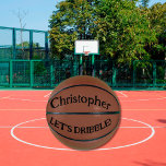 Let’s Dribble Full Size Basketball at Zazzle