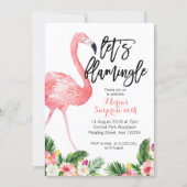 Let’s Flamingle 30th birthday Invitation (Front)