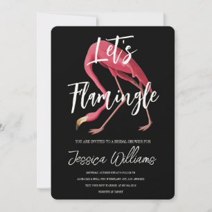 Let’s Flamingle! Tropical Bridal Shower Bash Invitation