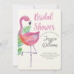 Let’s Flamingle! Tropical Bridal Shower Bash Invitation
