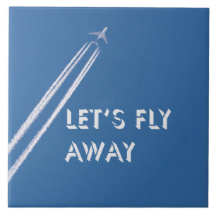 Let’s fly away ceramic tile