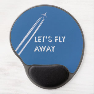 Let’s fly away gel mouse pad