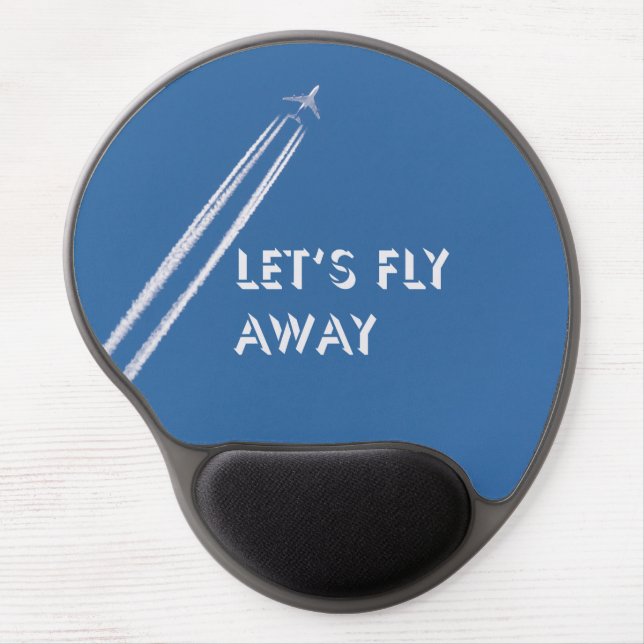 Let’s fly away gel mouse pad (Front)