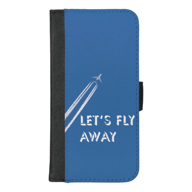 Let’s fly away iPhone wallet case (Front)