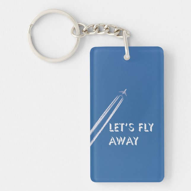 Let’s fly away keychain (Front)