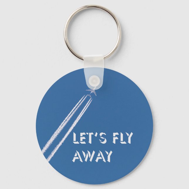 Let’s fly away keychain (Front)