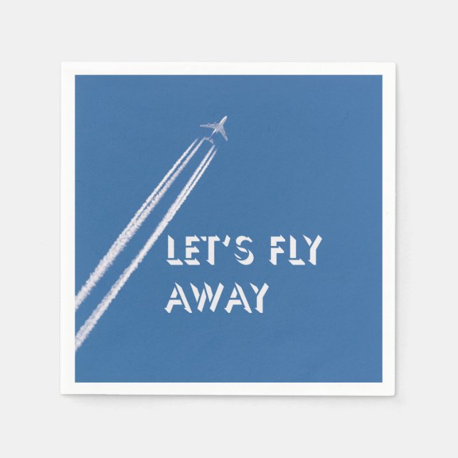 Let’s fly away napkins (Front)