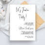 Let’s Freakin Party Text Message Simple Birthday  Invitation