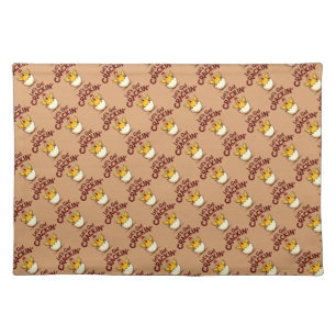 Let’s Get Crackin’ Funny Chicken Farm Pun Cloth Placemat